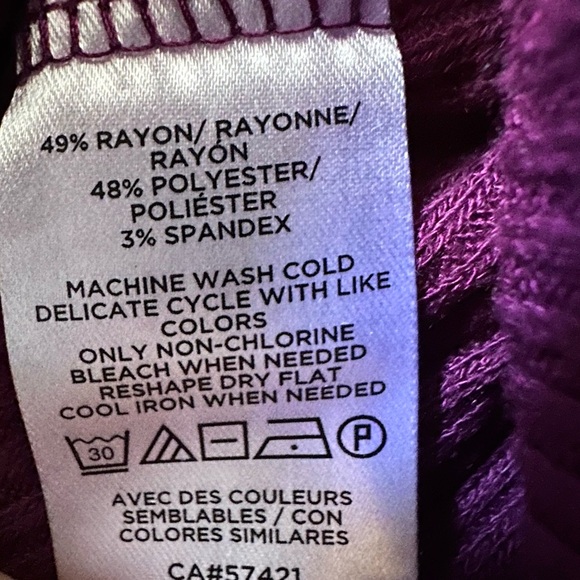 Loft Light Weight Long Sleeve Plum Sweater - Picture 4 of 4